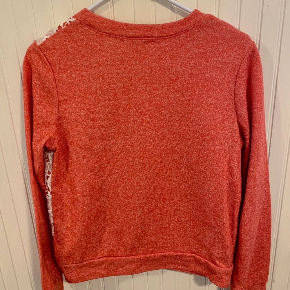 Lace Accent Sweatshirt (S) - Picture 2 of 5